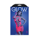 Fantasy Lingerie Glow Aphrodisiac UV Reactive Open Bodice Halter Dress & Pasties